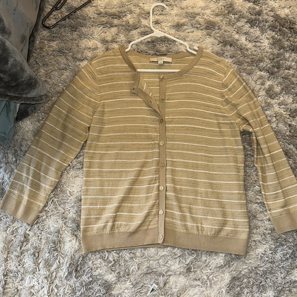 LOFT crewneck cardigan, 100% cotton - Picture 8 of 10